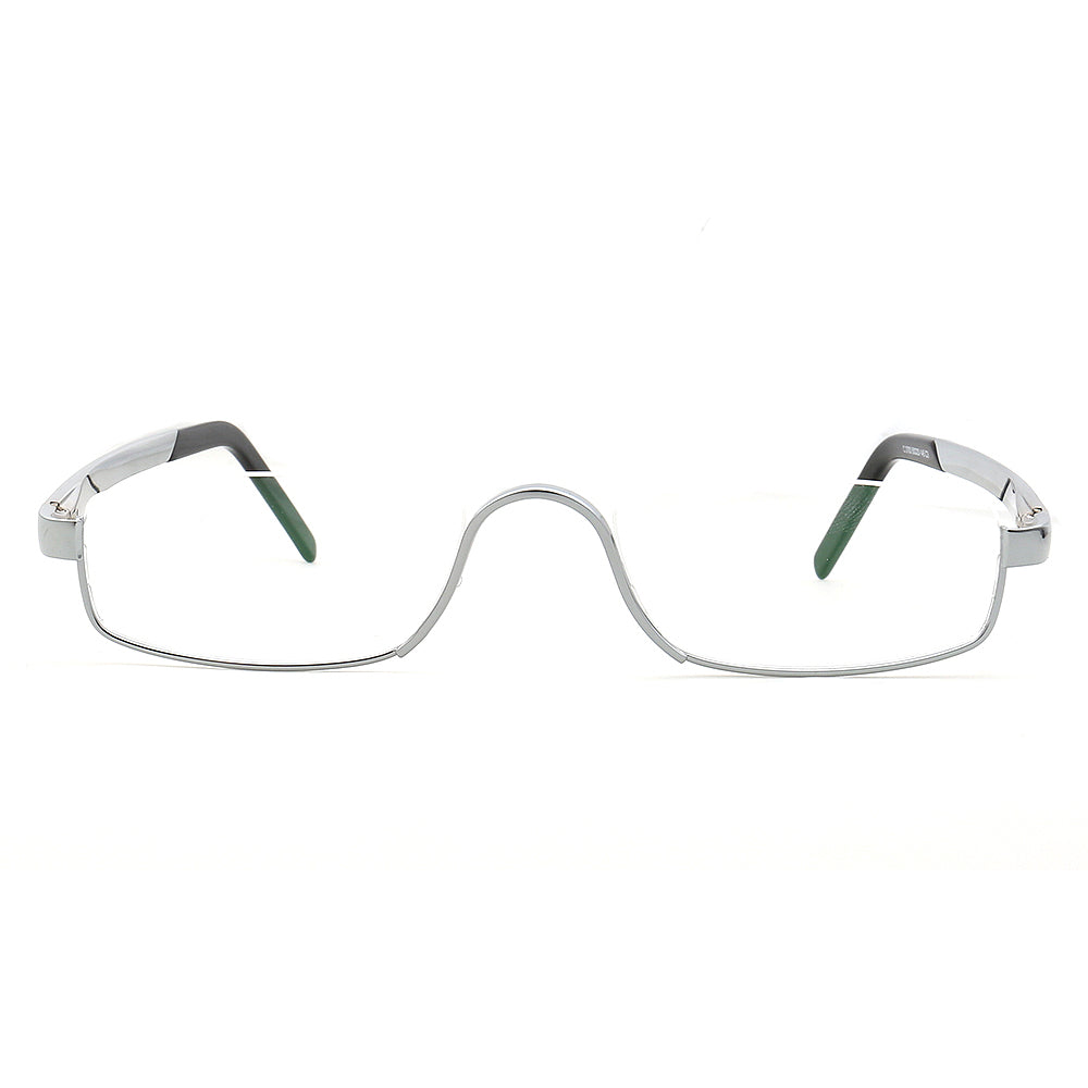 Benedict | Vintage Rectangle Half Rim Reading Glasses Anti Blue Light