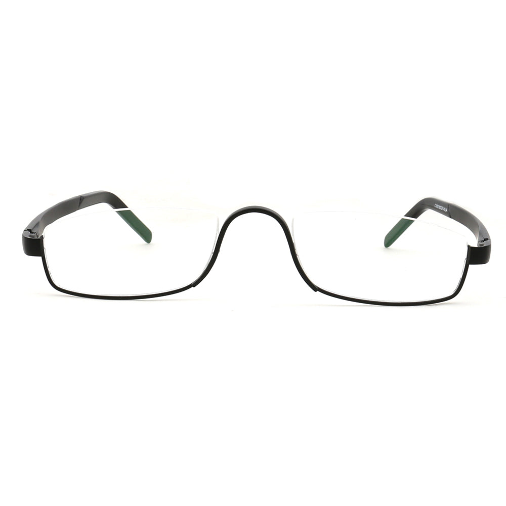 Benedict | Vintage Rectangle Half Rim Reading Glasses Anti Blue Light