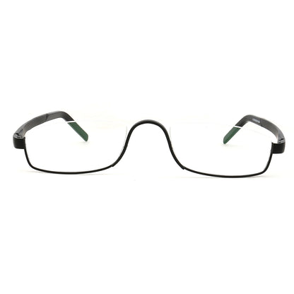 Benedict | Vintage Rectangle Half Rim Reading Glasses Anti Blue Light