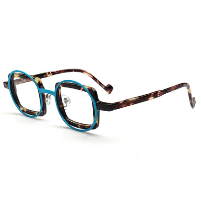 Billie Funky Geometric Mismatch Glasses Frames Funny Mens