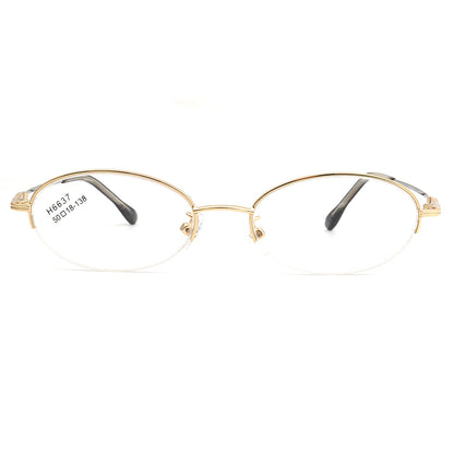 Josie | Bendable Womens Half Rim Oval Glasses Frames