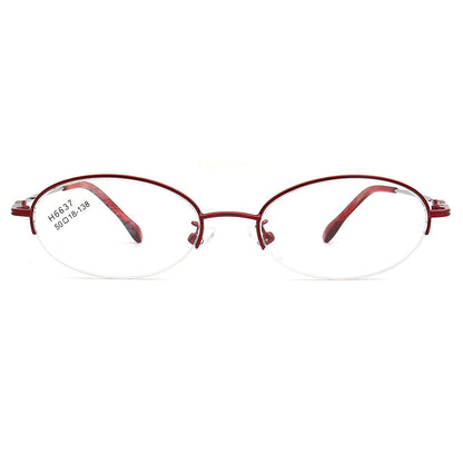 Josie | Bendable Womens Half Rim Oval Glasses Frames
