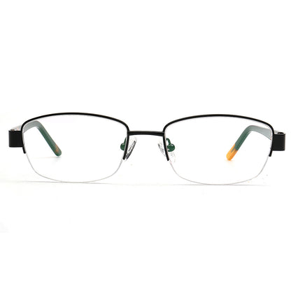black semi rimless glasses frame for women