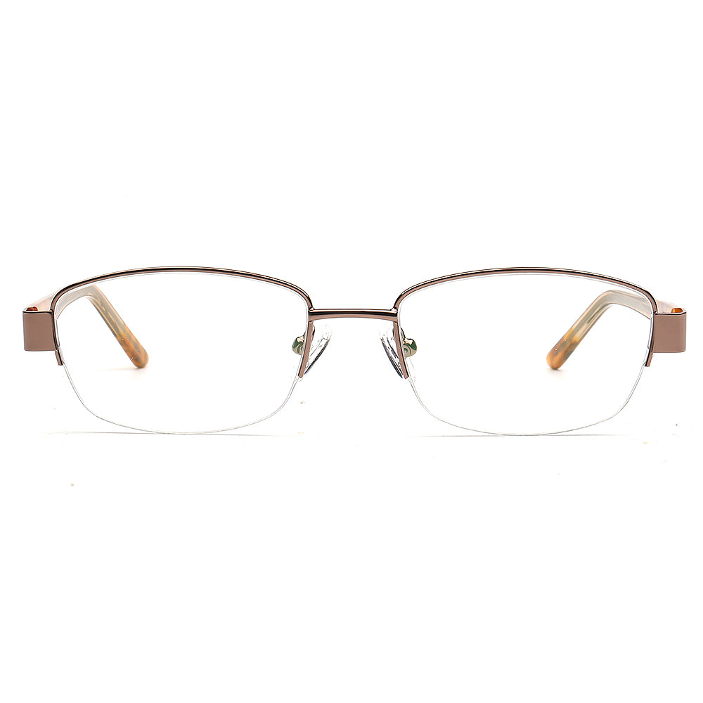 coffee half rim spectacles for women