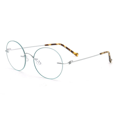 Aiden | Stylish Round Rimless Glasses Frames