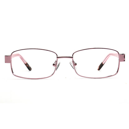 pink rectangle spectacles for women