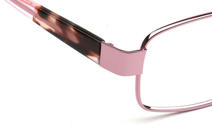 pink tortoiseshell temple
