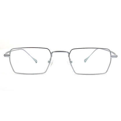 mens silver glasses frames square
