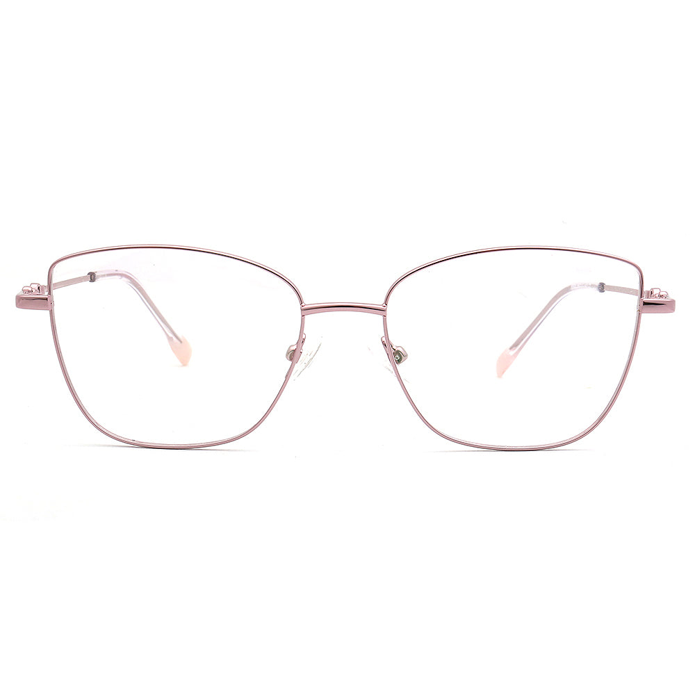 pink cat eye spectacles metal