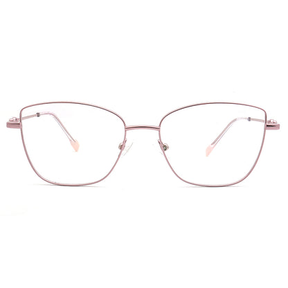 pink cat eye spectacles metal