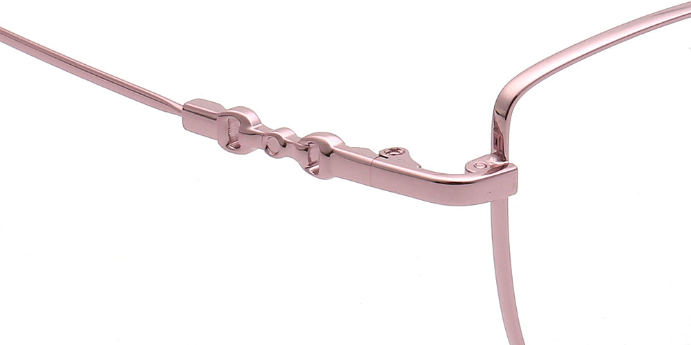 pink temple of memory metal glasses frames 