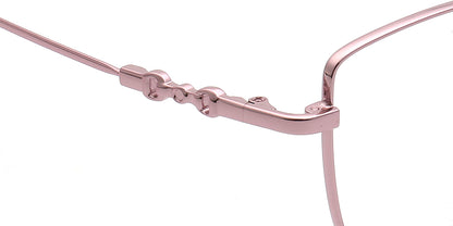 pink temple of memory metal glasses frames 