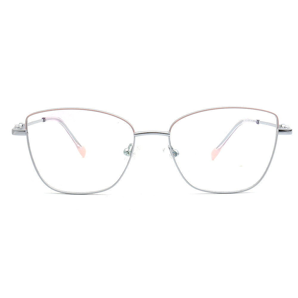 silver cat eye womens eyewear frames