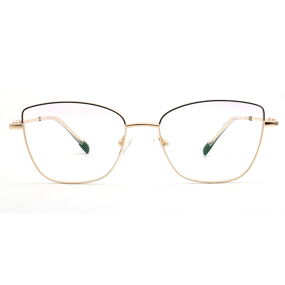 gold cat eye womens eyeglass frames bendable