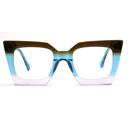 Eyeglasses with a gradient design on a white background