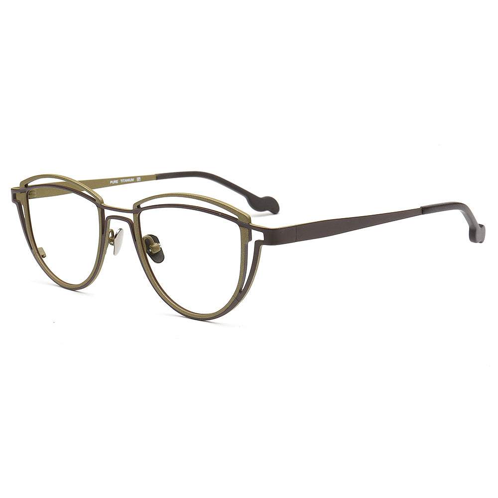 Judy | Stylish Geometric Titanium Glasses Frames