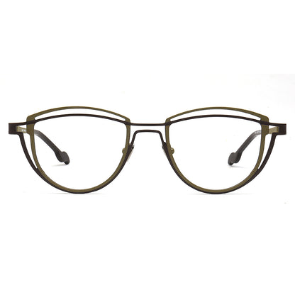 Judy | Stylish Geometric Titanium Glasses Frames