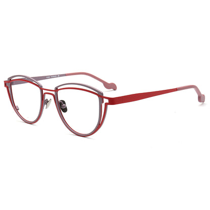Judy | Stylish Geometric Titanium Glasses Frames