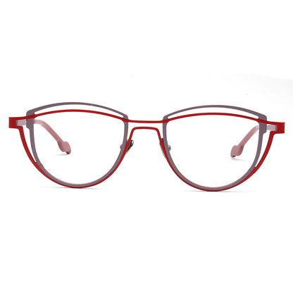 Judy | Stylish Geometric Titanium Glasses Frames