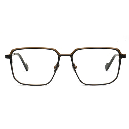 black square eyewear titanium for men