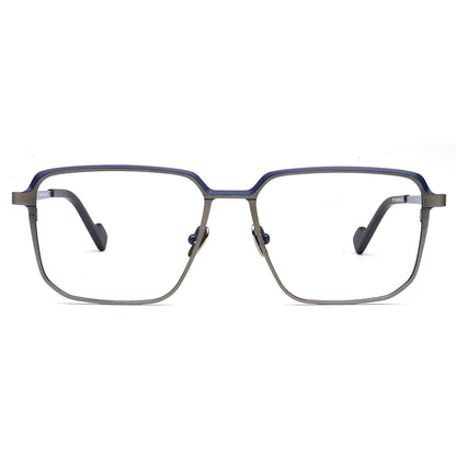 mens business titanium glasses frames square 