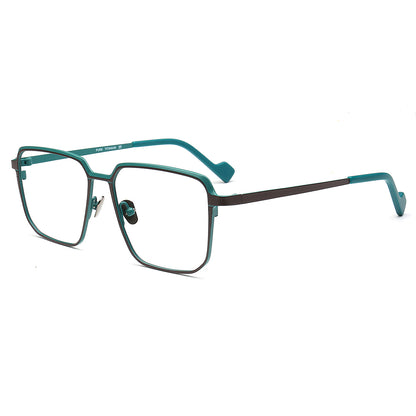 black green glasses frames titanium eyewear for men