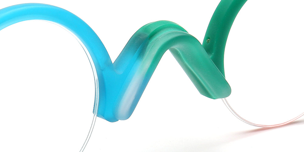 nose pads of semi rimless retro glasses frames