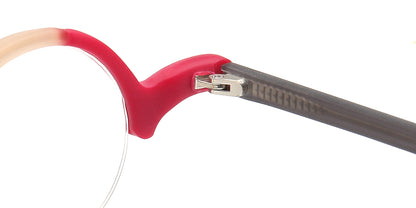 hinges of acetate half rim spectacles