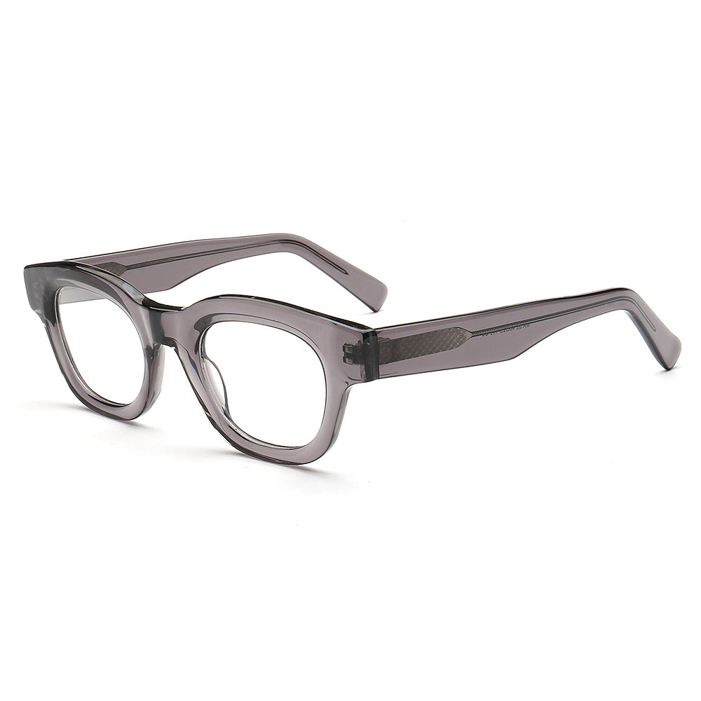 transparent grey square eyewear frames funky