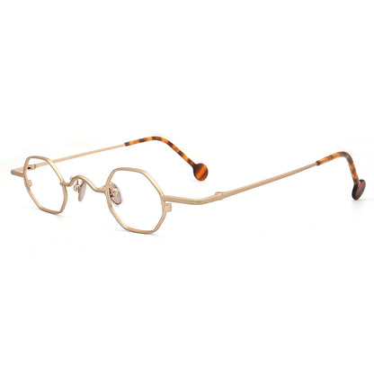 vintage gold metal spectacles for men