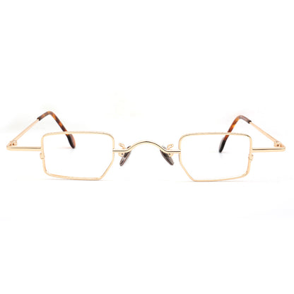 vintage gold square eyeglasses frames metal