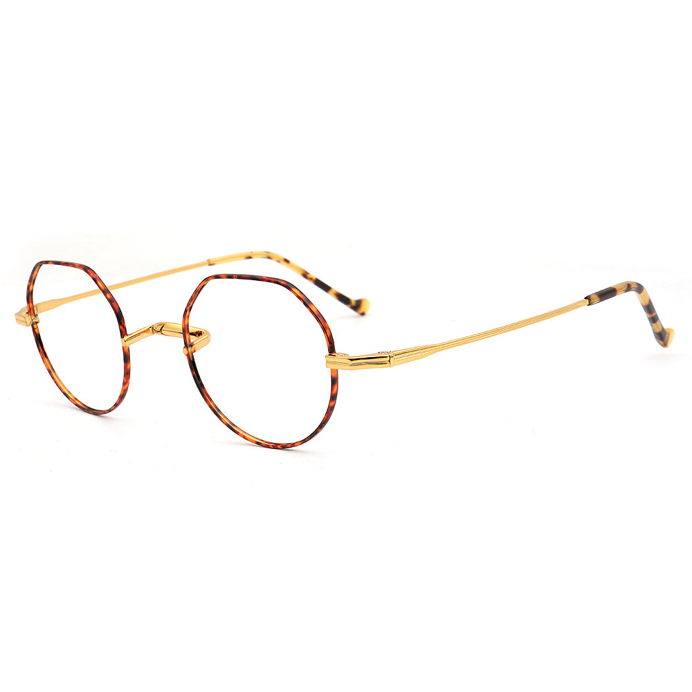 gold eyeglasses frames titanium 