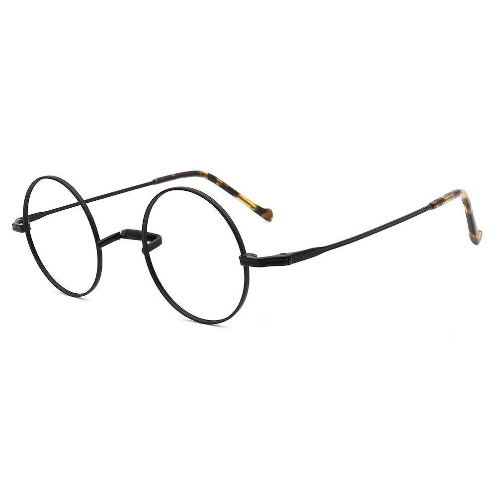 retro old school titanium eyeglasses frames 