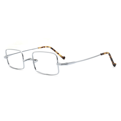rectangle titanium spectacles silver
