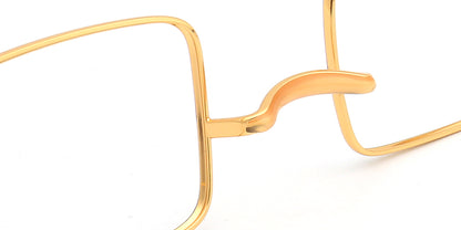 gold nose pads of titanium eyeglasses frames