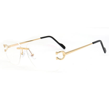 Ralph | Square Rimless Prescription Glasses Frames