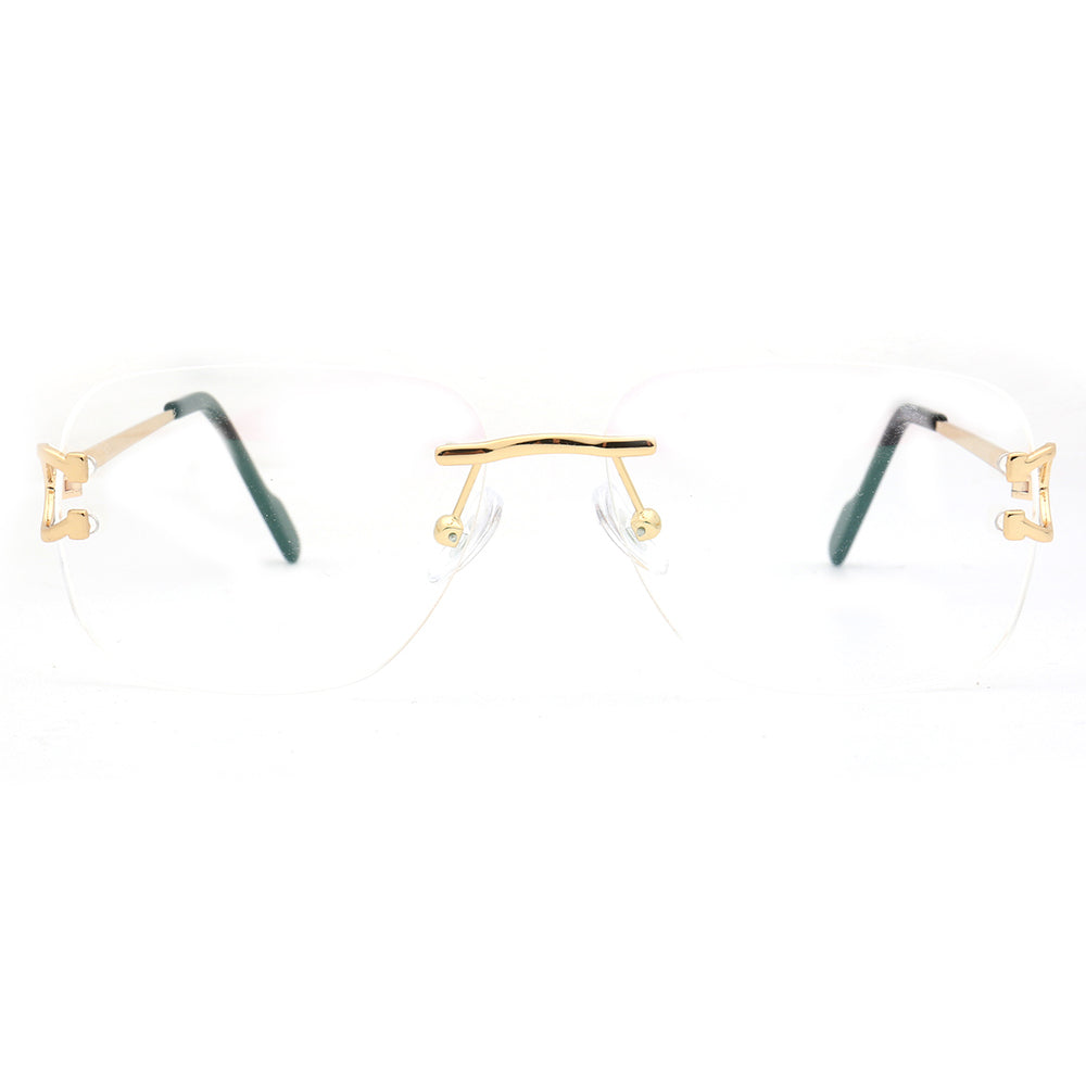 Ralph | Square Rimless Prescription Glasses Frames