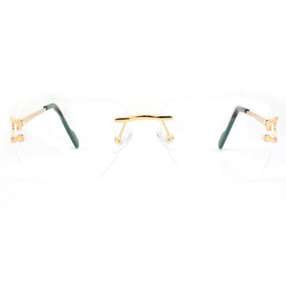 Ralph | Square Rimless Prescription Glasses Frames