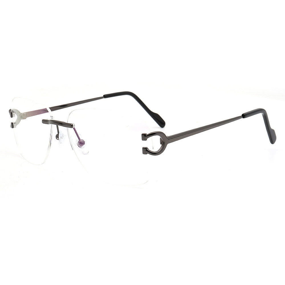 Ralph | Square Rimless Prescription Glasses Frames