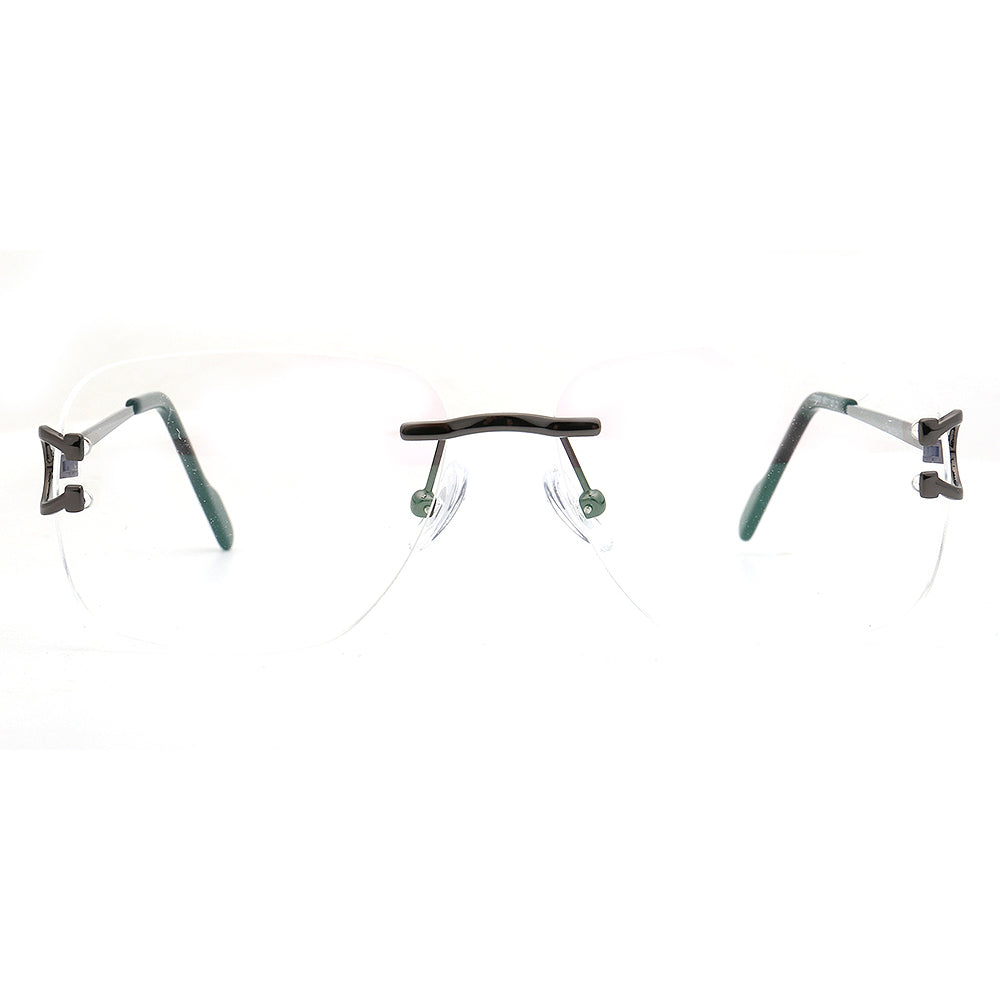 Ralph | Square Rimless Prescription Glasses Frames