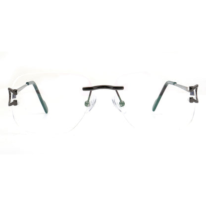 Ralph | Square Rimless Prescription Glasses Frames