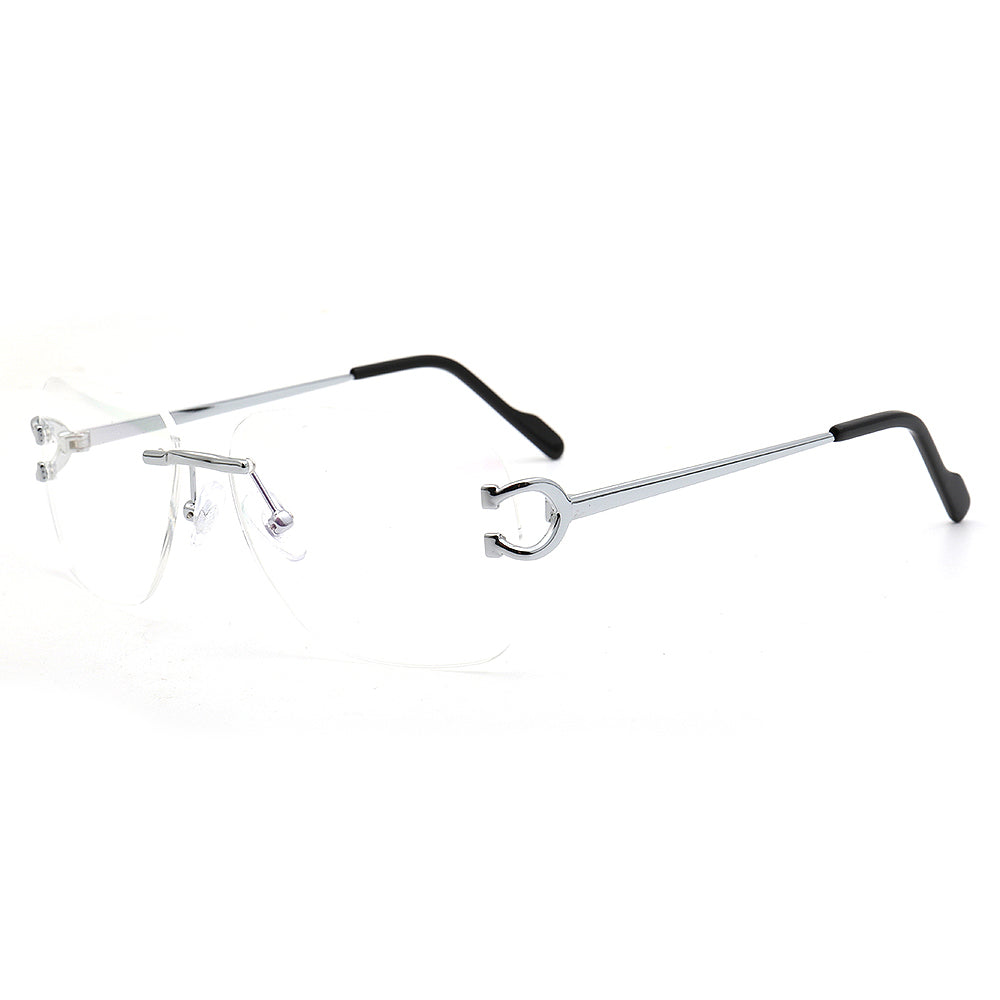 Ralph | Square Rimless Prescription Glasses Frames