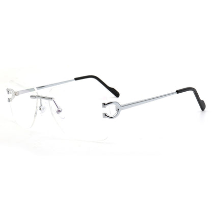 Ralph | Square Rimless Prescription Glasses Frames