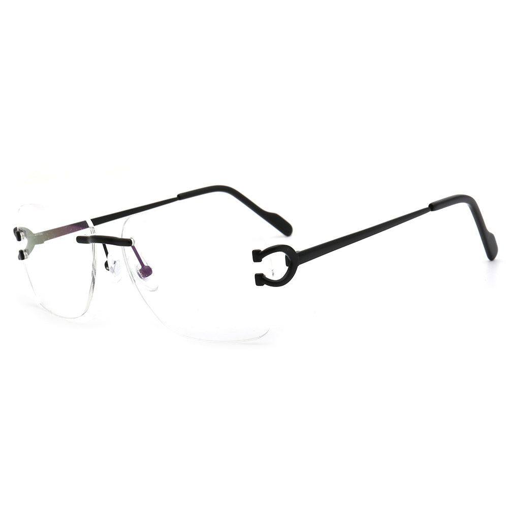 Ralph | Square Rimless Prescription Glasses Frames