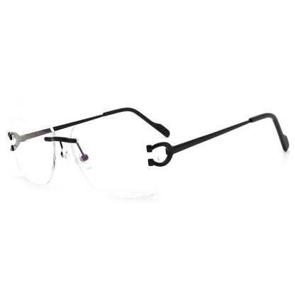 Ralph | Square Rimless Prescription Glasses Frames