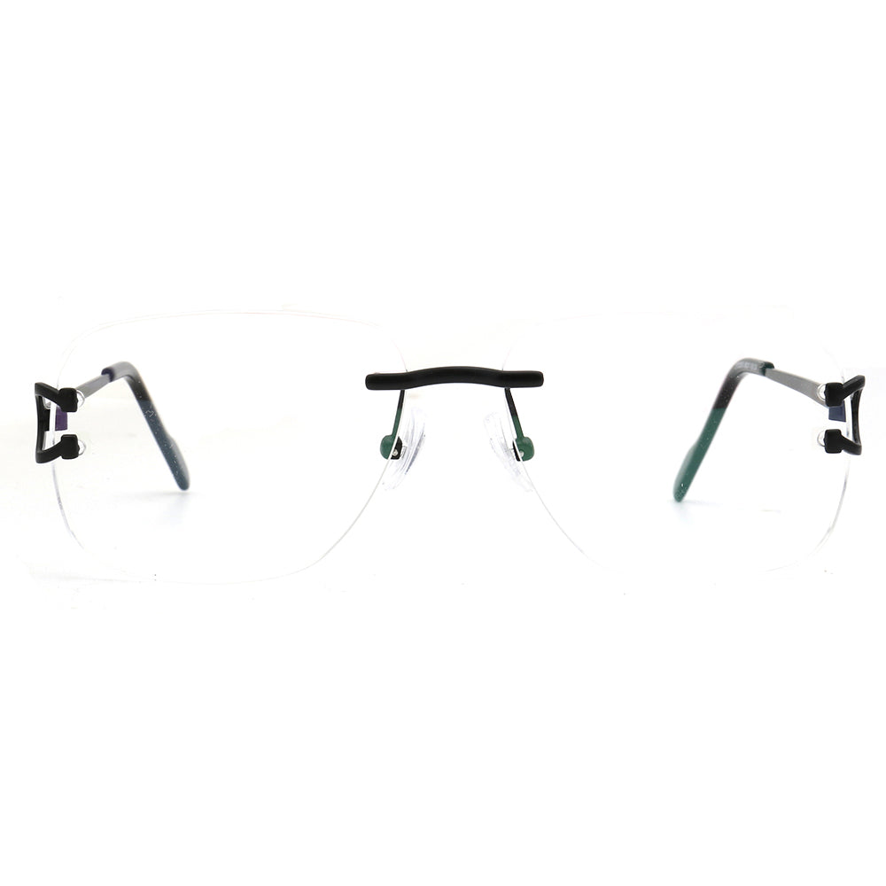 Ralph | Square Rimless Prescription Glasses Frames