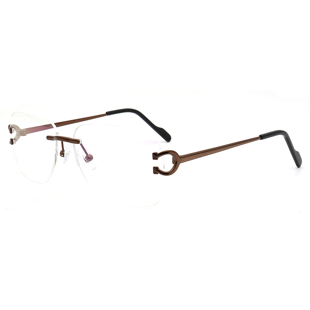 Ralph | Square Rimless Prescription Glasses Frames