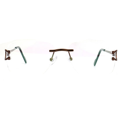 Ralph | Square Rimless Prescription Glasses Frames