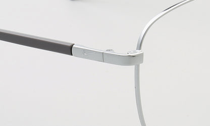 Travis | Montures de lunettes carrées en métal à double pont pour homme des années 80