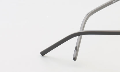 Travis | Montures de lunettes carrées en métal à double pont pour homme des années 80
